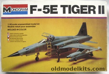 Monogram 1/48 Northrop F-5E Tiger II - USAF or USN Aggressor, 5407 plastic model kit